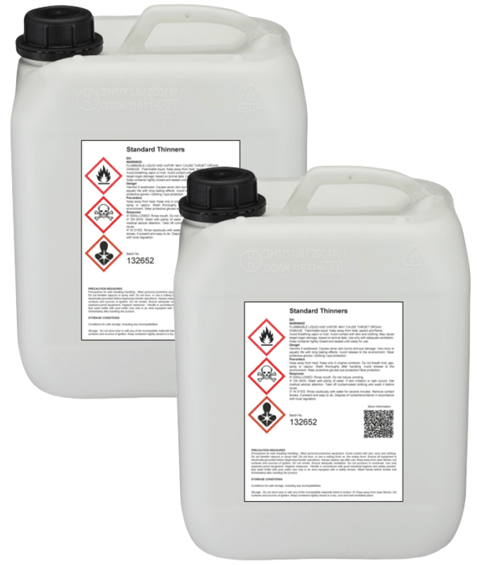 2x 5 Litres Standard Thinners Spray Gun Parts Cleaner Cellulose Paint Thinner 5L eBay