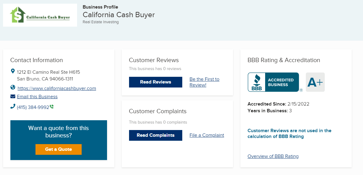 About California Cash Buyer 4153849992 We Buy Houses!