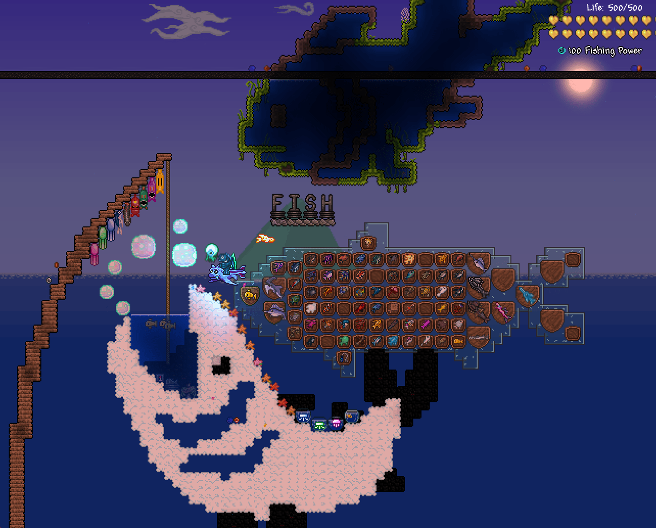 maximum fish Terraria