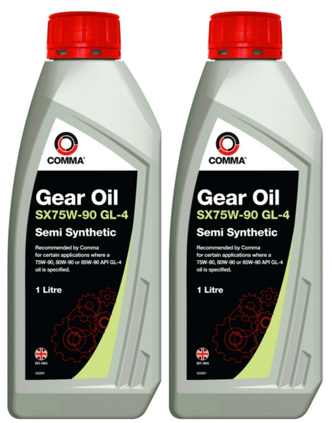2x Comma Gear Oil SX75W90 GL4 Semi Synthetic Also 75W80 80W90 85W
