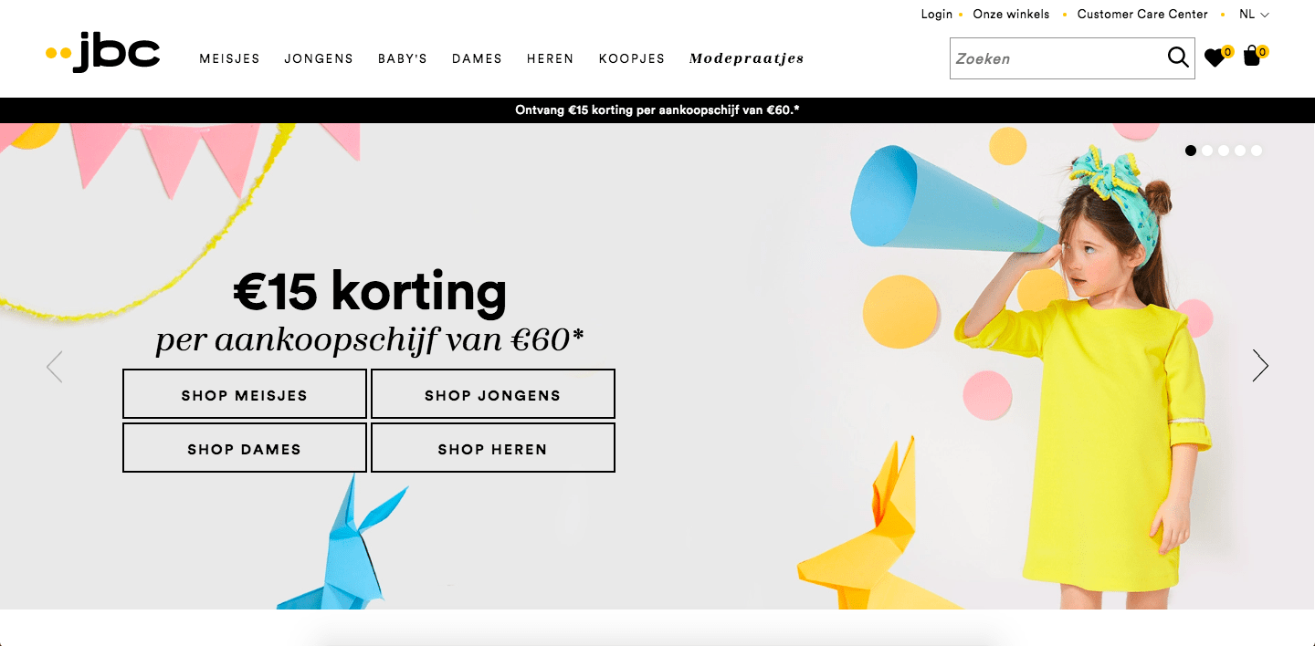 JBC €15 korting PromoCode.be