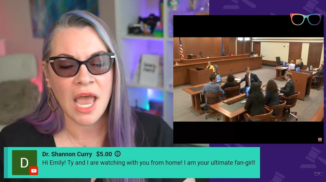Dr. Curry's on Emily Baker's stream! r/JusticeForJohnnyDepp