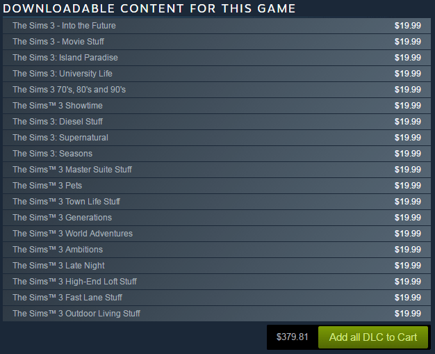 Is there a place i can just buy sims 3 and all expansions together in a