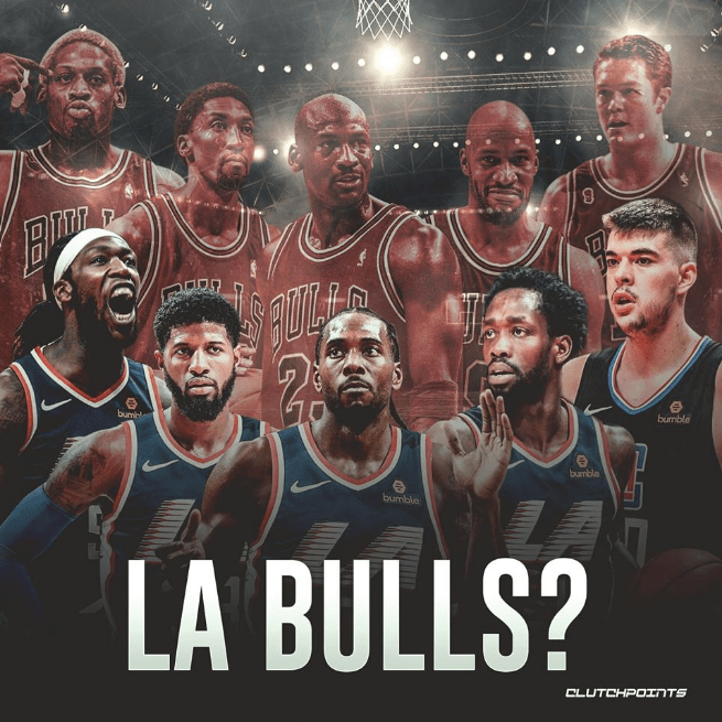 1996 Bulls and 2020 Clippers closest to an identical team in NBA history?