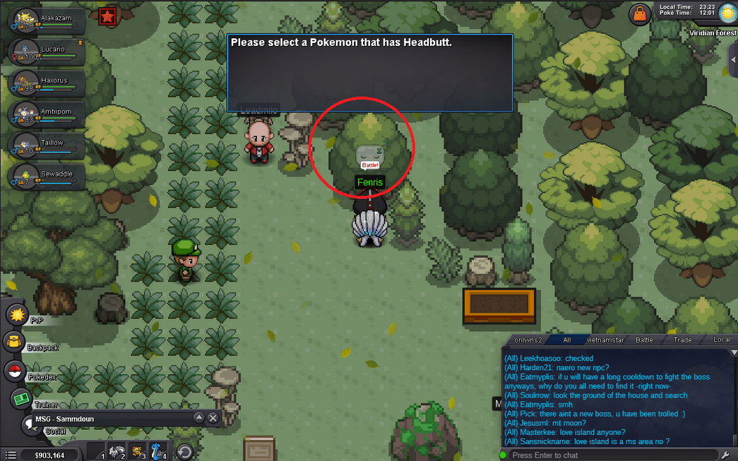 Headbutt Trees Location ! [Ferroseed Trevenant !!] Game Data