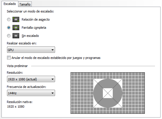 Can't change my Nvidia scaling to Aspect Ratio techsupport