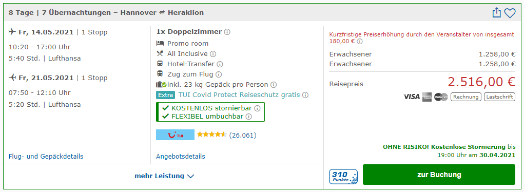 Grecotel Creta Palace 5* (mit kostenfreiem Storno bis 14 Tage vor