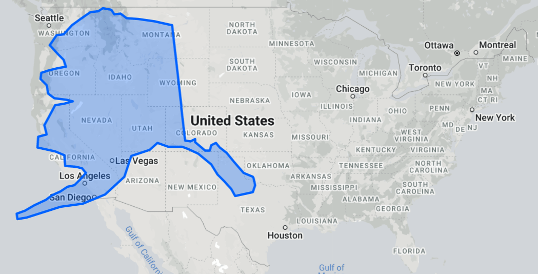 Alaska's compared to the rest of the USA r/MapPorn