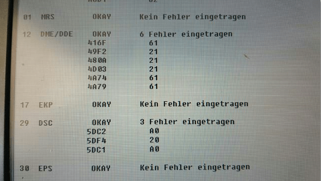 Need help understanding E90 fault codes