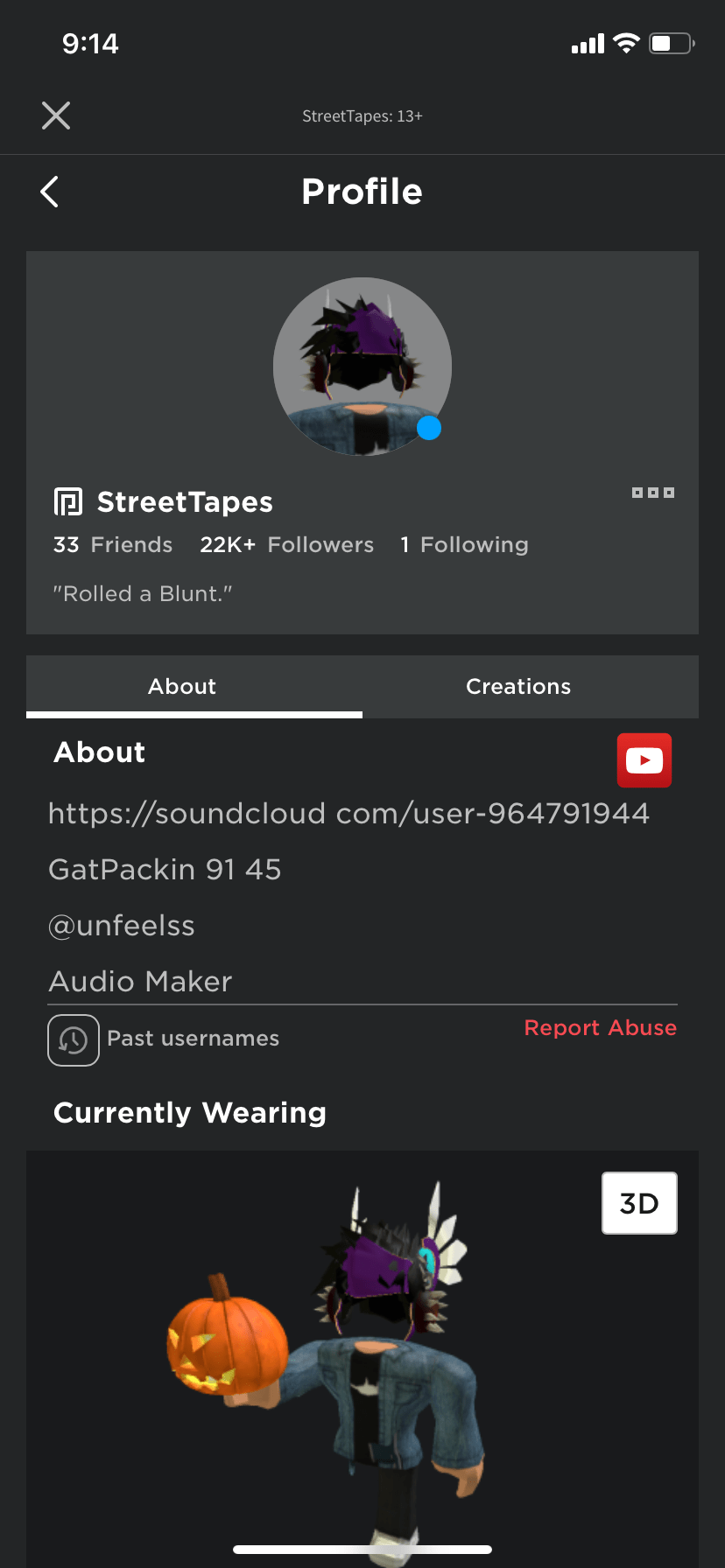 Sold 2015 ROBLOX STACKED ACCOUNT HEADLESS, Violet Valkyrie, KORBLOX