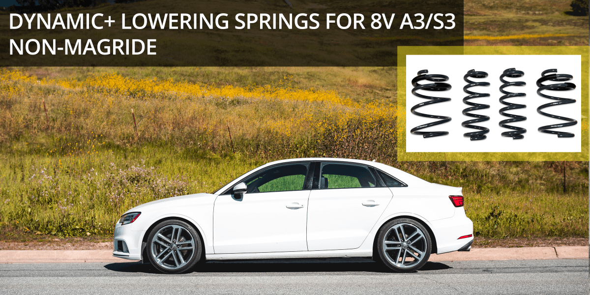 Dynamic+ Lowering Springs for Non-Magride 8V Audi A3/S3 are Now