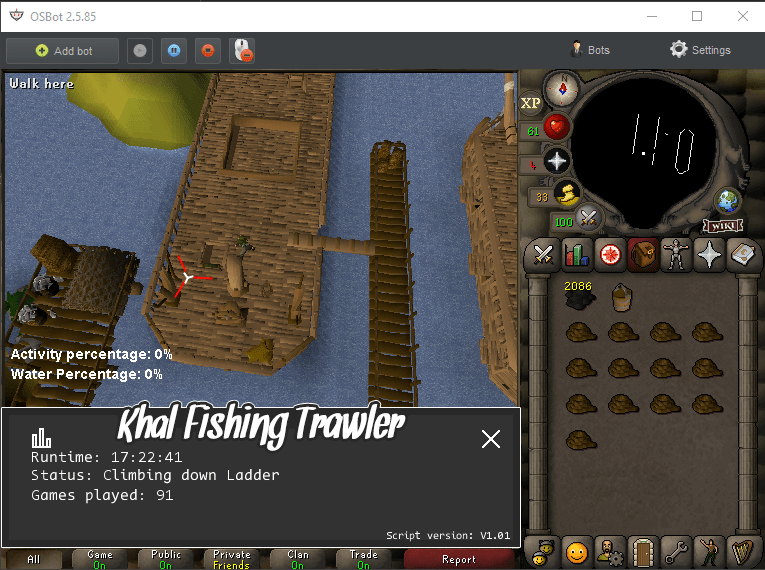 Khal Fishing Trawler Minigames OSBot 2007 OSRS Botting
