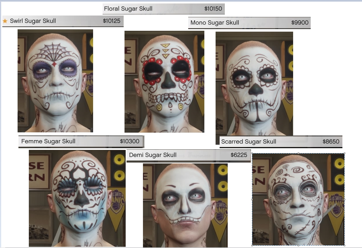 Gta 5 Halloween Face Paint Face Paint Ideas