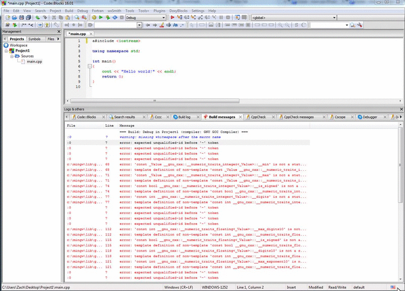 Code Blocks error r/learnprogramming