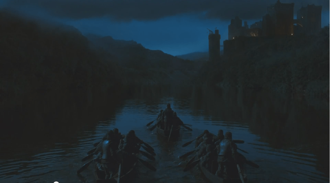 First glimpse of the Weeping Water and the Dreadfort at night r/Dreadfort