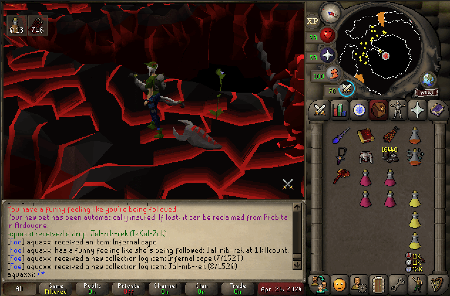 1 KC Nibbler (Inferno Pet) Goals & Achievements [ FOE ] Final