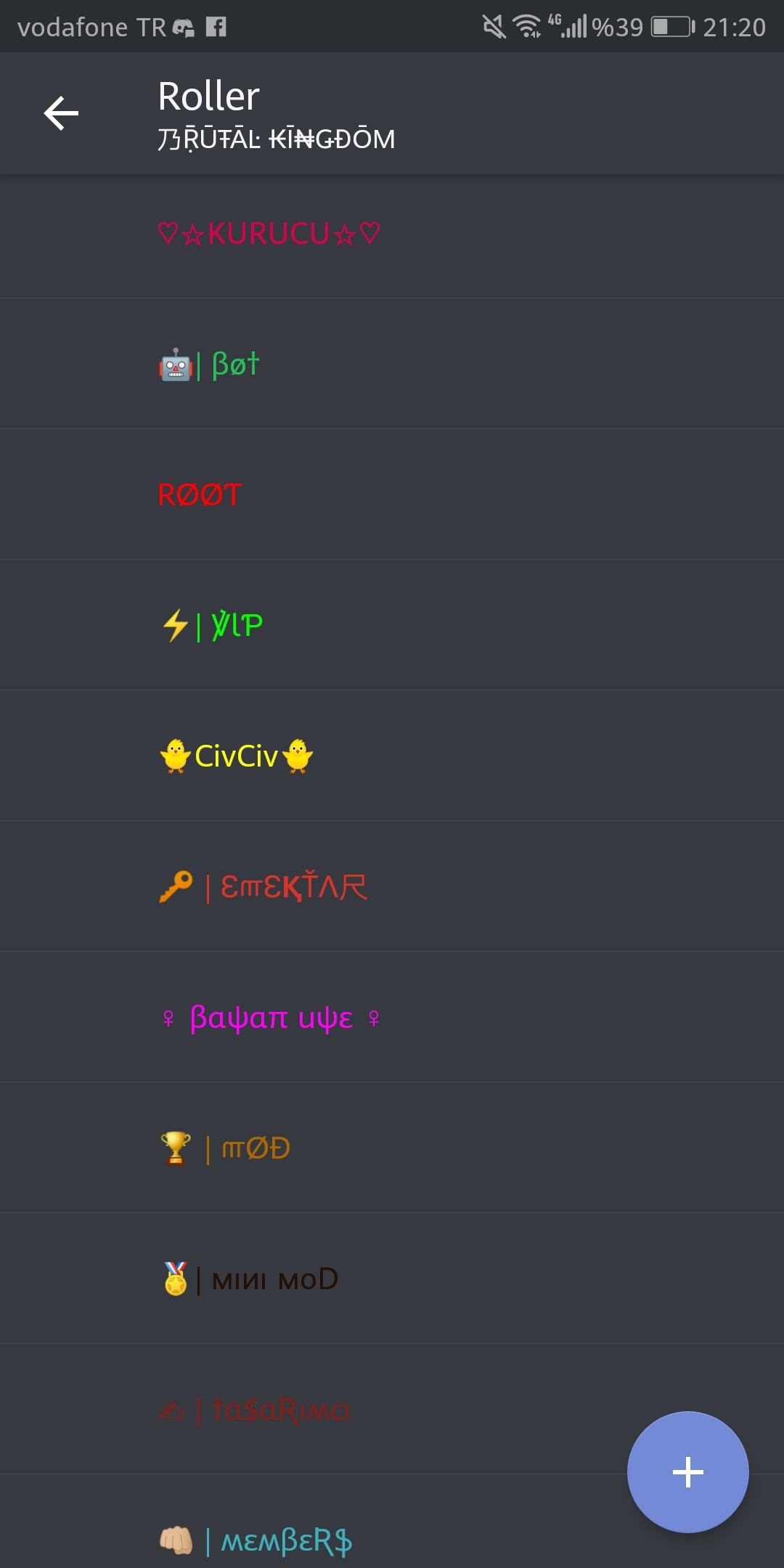 Roblox Discord Tarkiye Aesthetic Font Generator