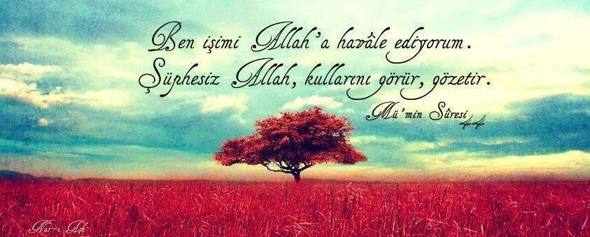 Resimli İslami Sözler, Allah İsmi Yazılı Sözler, Resimli Ayet Yazıları