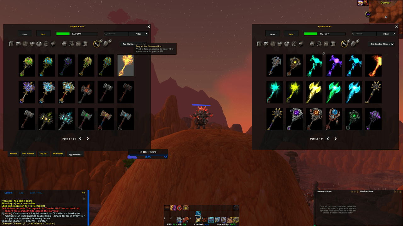 [Selling] 11K ACH 9x120(50) WARGLAVIES of AZZINOTH TMOG