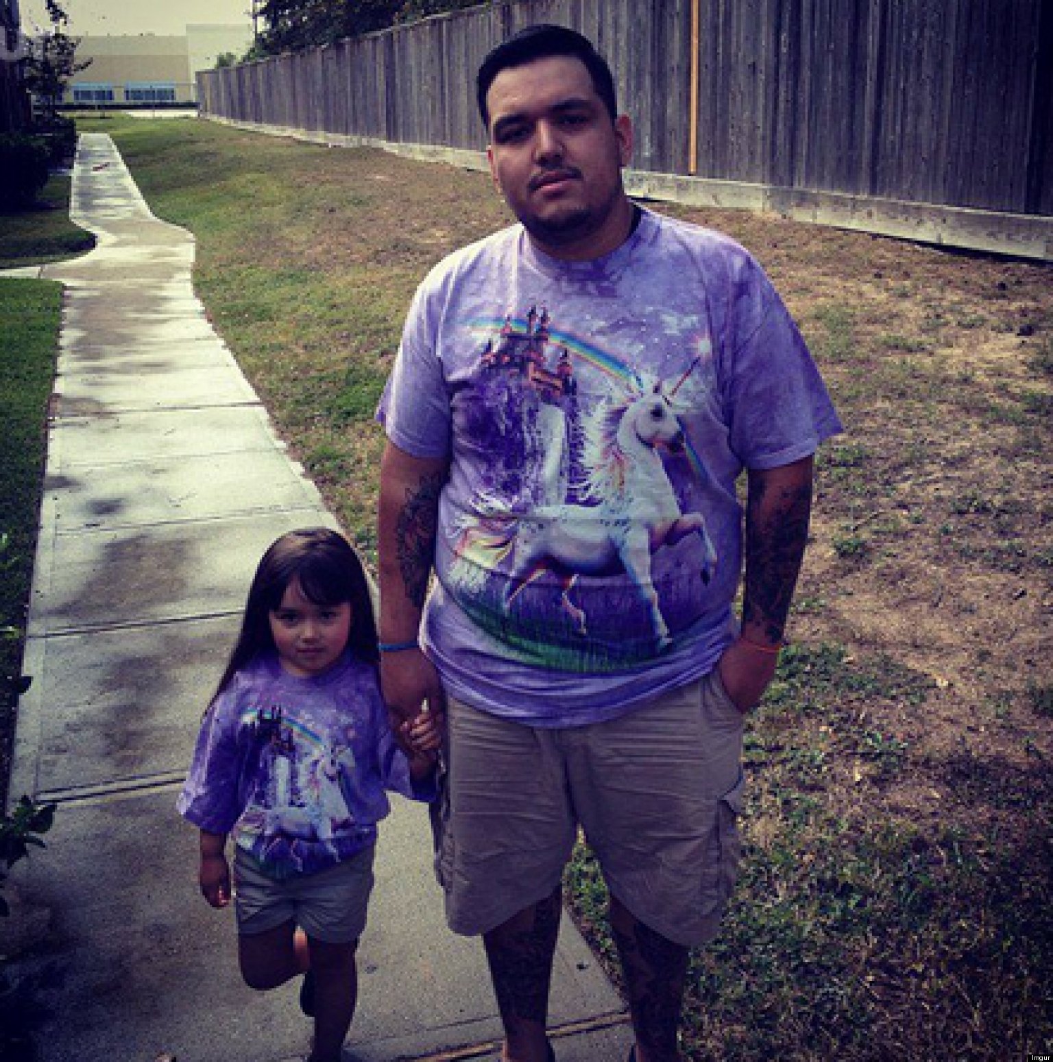 Dad And Daughter Make Quite The Fashion Statement In Matching Outfits