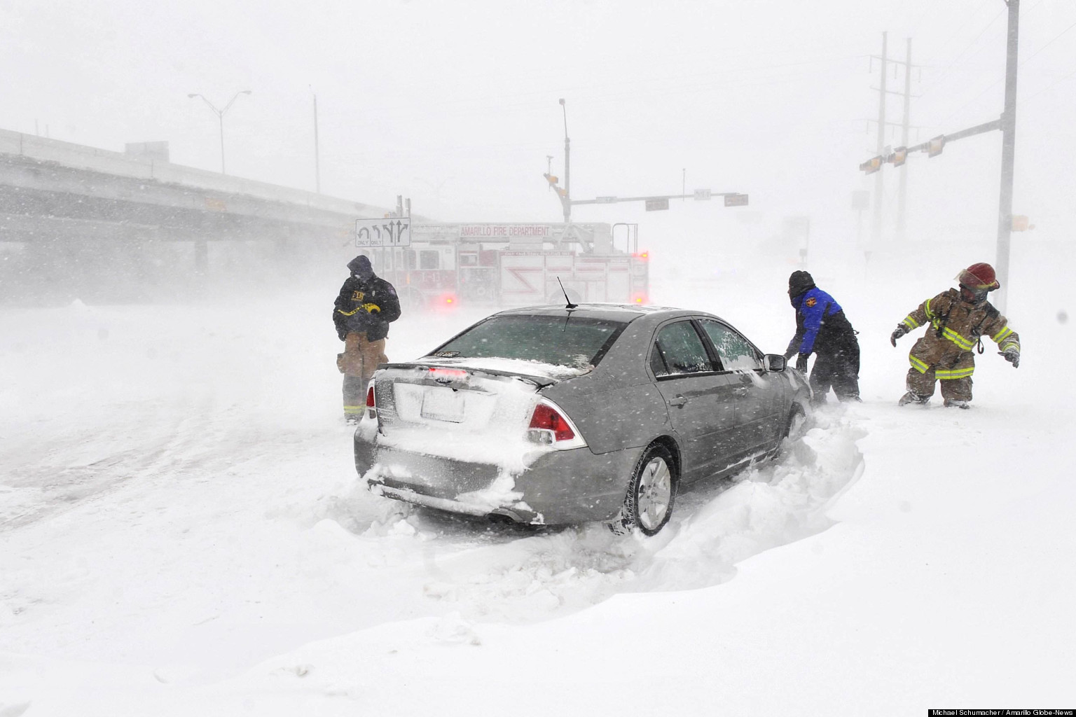 Winter Storm 'Rocky' Blizzard Hits Texas, Oklahoma, Kansas; Heads To