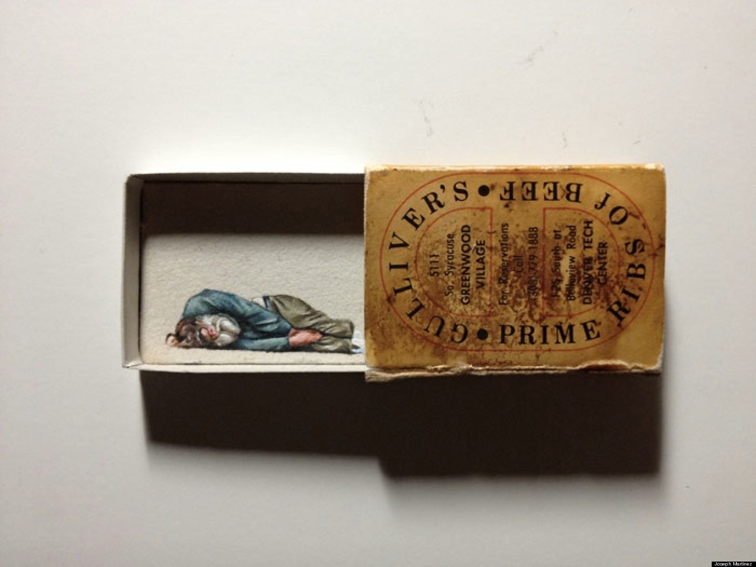 Matchbook Art Joseph Martinez Paints Miniature Masterpieces On Tiny