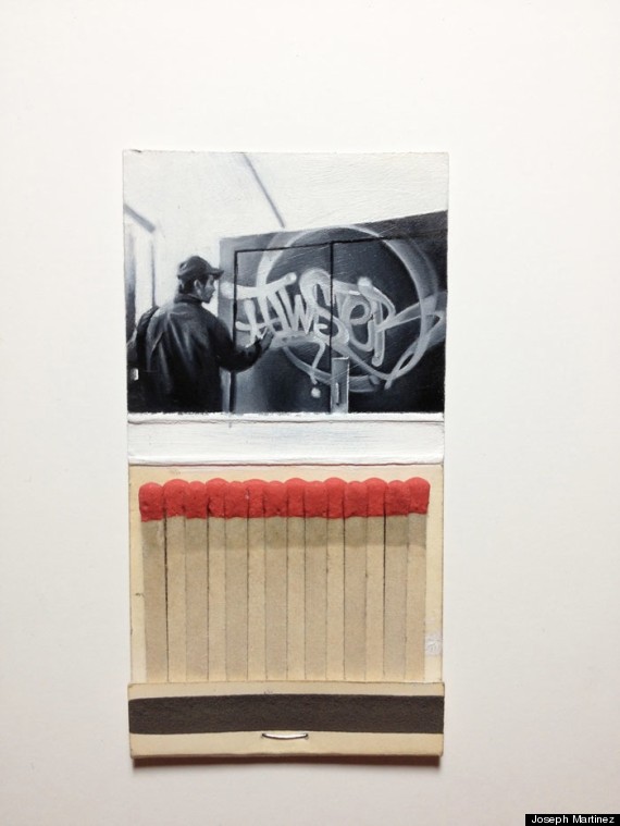 Matchbook Art Joseph Martinez Paints Miniature Masterpieces On Tiny