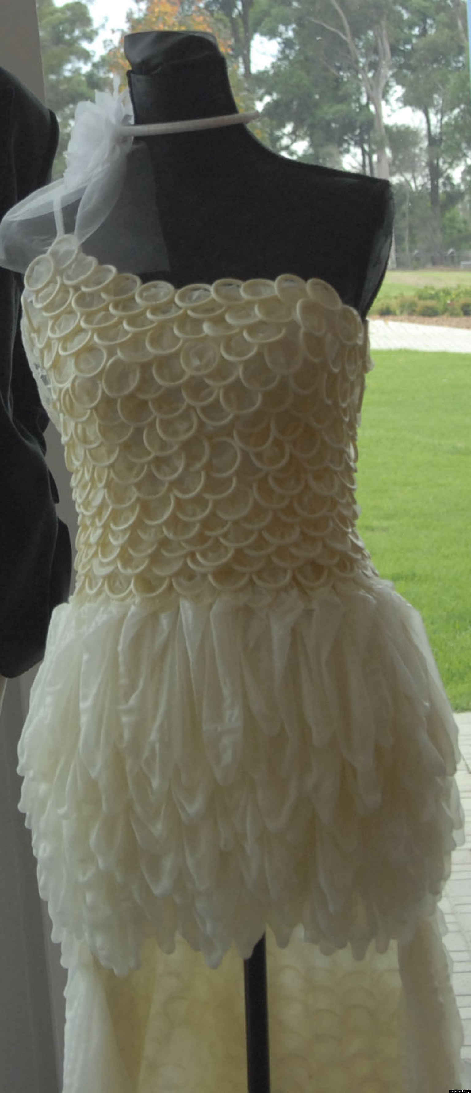 Condom Dress Wedding Gown Created For Chlamydia Awareness (PHOTO)
