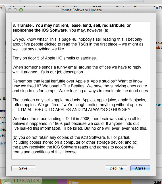 Check Out Apple's iOS 7 Terms & Conditions (PICTURE)