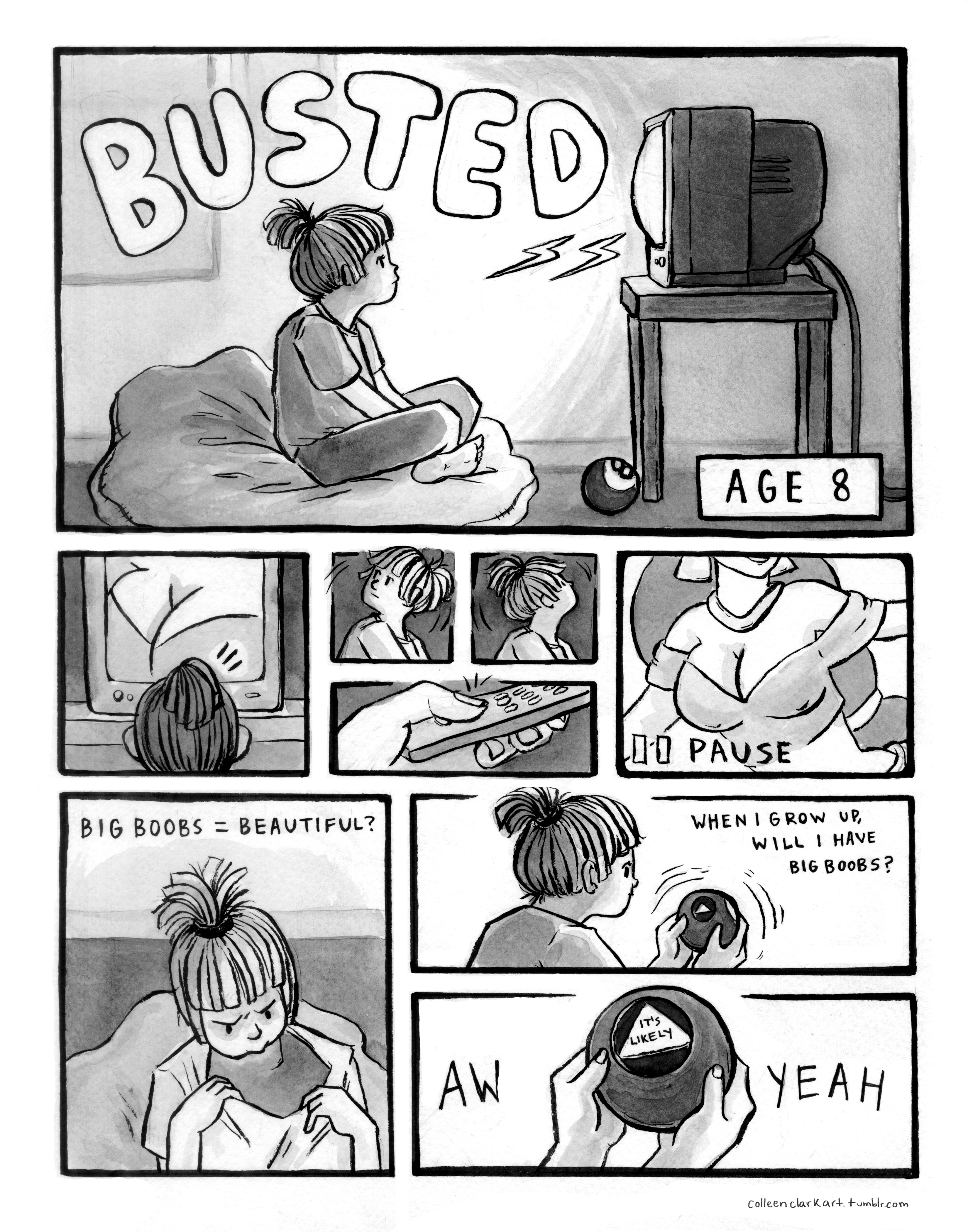 Colleen Clark's Body Image Comic Perfectly Sums Up How Complicated Boobs Are | HuffPost Women