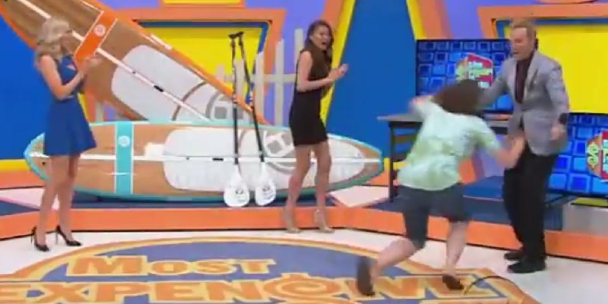 'Price Is Right' Contestant Falls Into Announcer's Crotch, Takes Trip