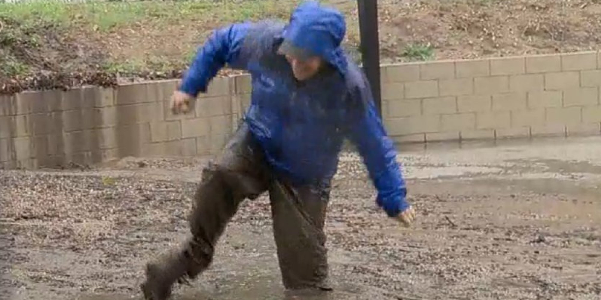 Reporter Suffers Wardrobe Malfunction While Covering Mudslides HuffPost