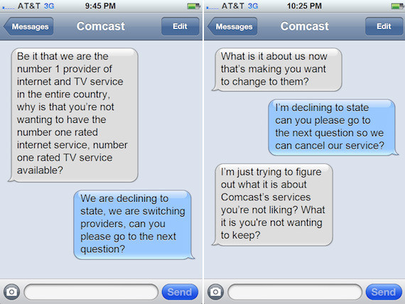 If You Put That Comcast BreakUp Call In Text Message Format, Something