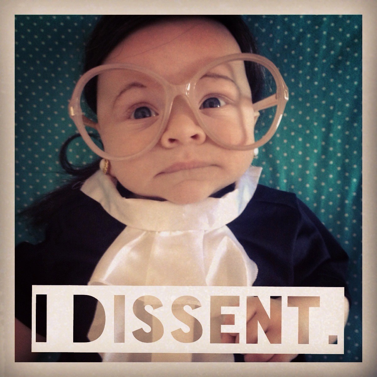 Please Rise For This Baby Boy's Ruth Bader Ginsburg Halloween Costume
