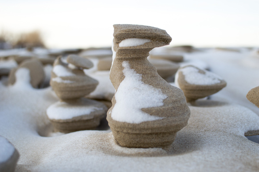 This Field Of Otherworldly Sand Spires Was Carved By Wind HuffPost
