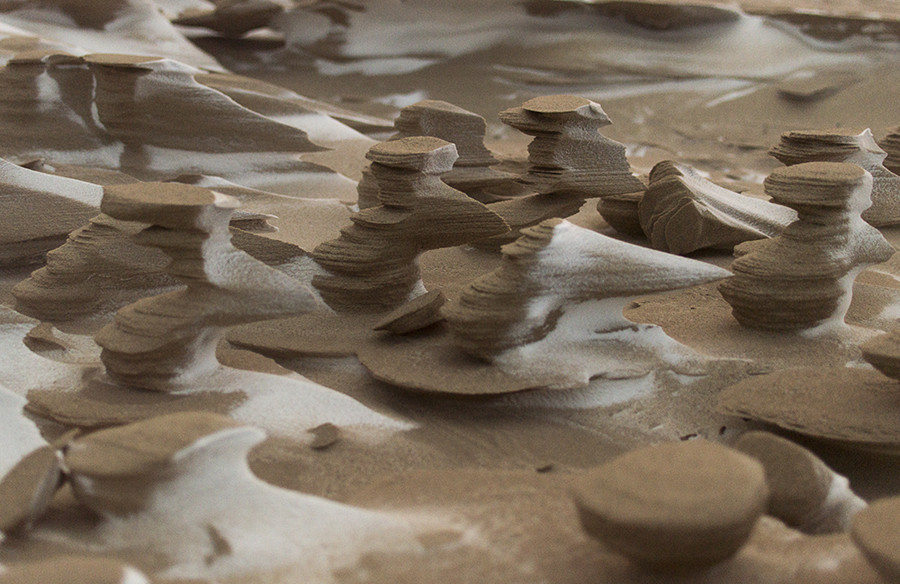 This Field Of Otherworldly Sand Spires Was Carved By Wind HuffPost