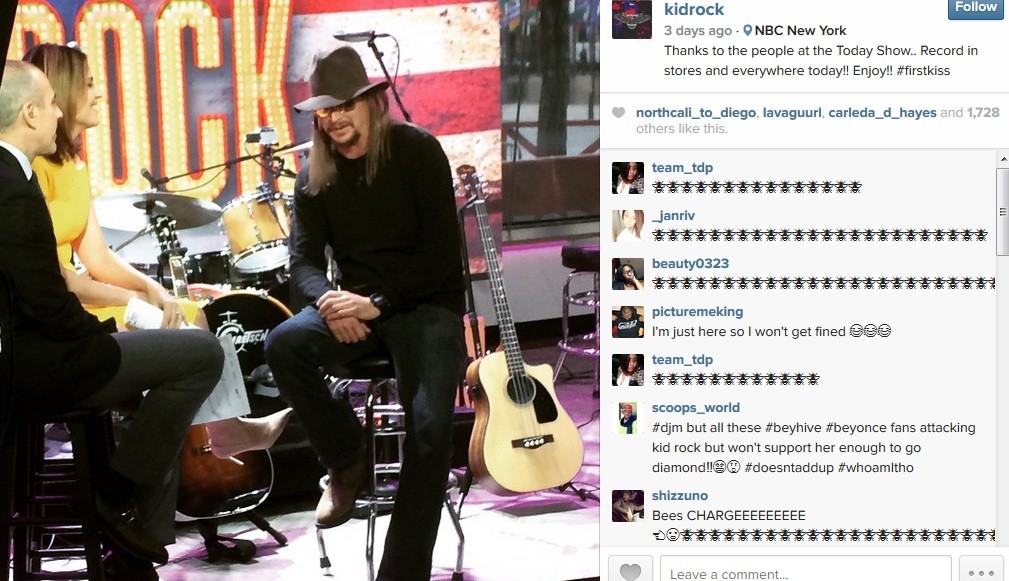 Kid Rock Blasts Beyoncé's Talent During Rolling Stone Magazine