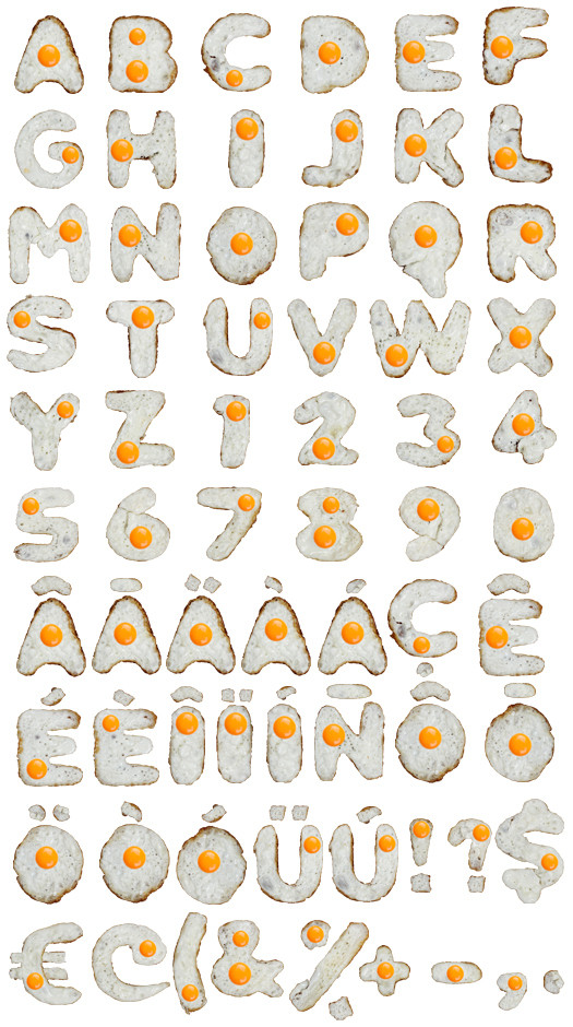 This Egg Font Lets You Say Your Words With Breakfast HuffPost