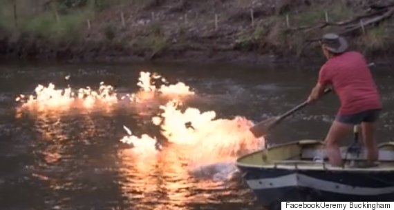 River Catches Fire Due To Fracking, Says Australian Politician