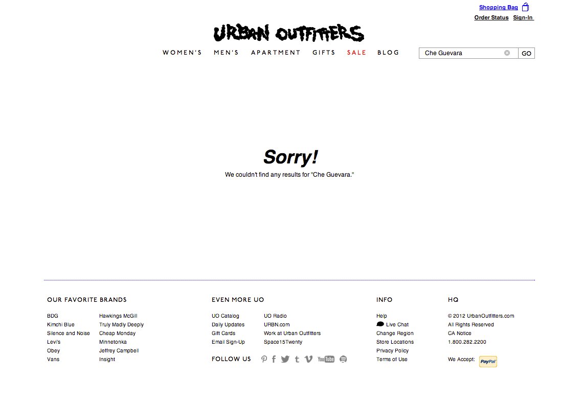 Urban Outfitters No Longer Carrying Che Guevara Shirts After