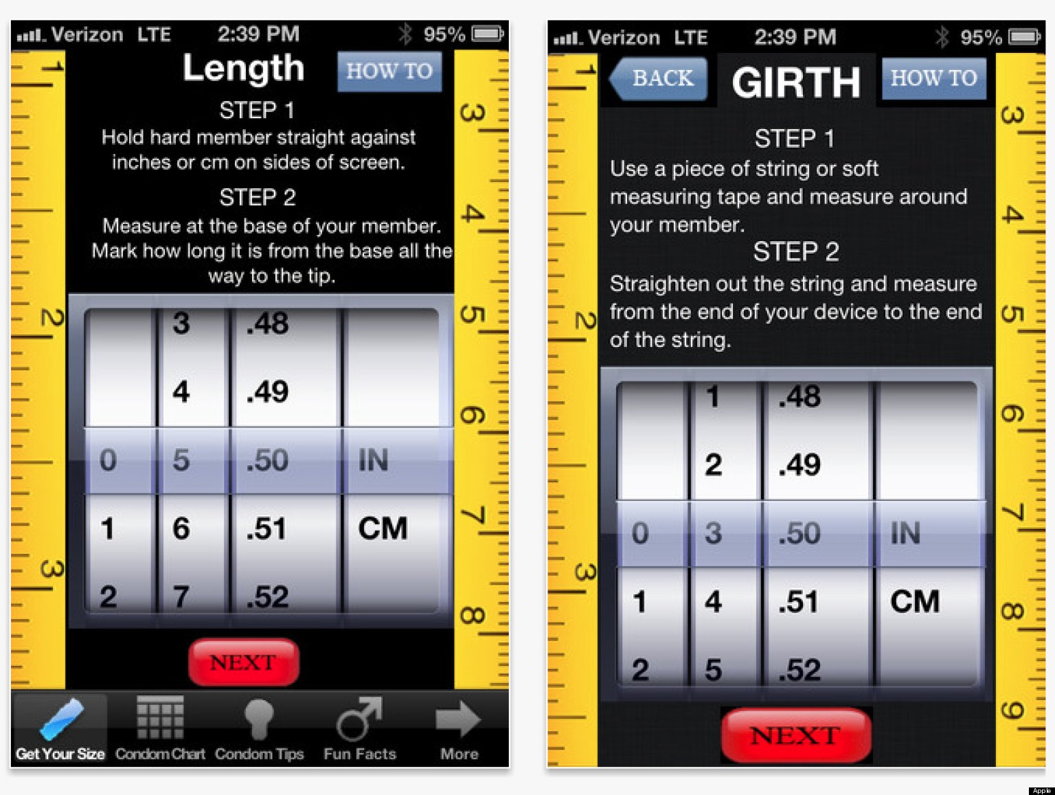 'Condom Size' App Asks Men To Measure Up In World Penis Size League