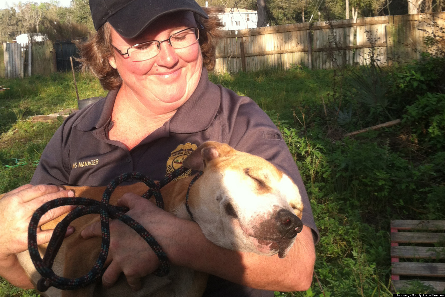 LOOK Viral Photo Captures Pup's Bliss After Dog Fighting Ring Rescue