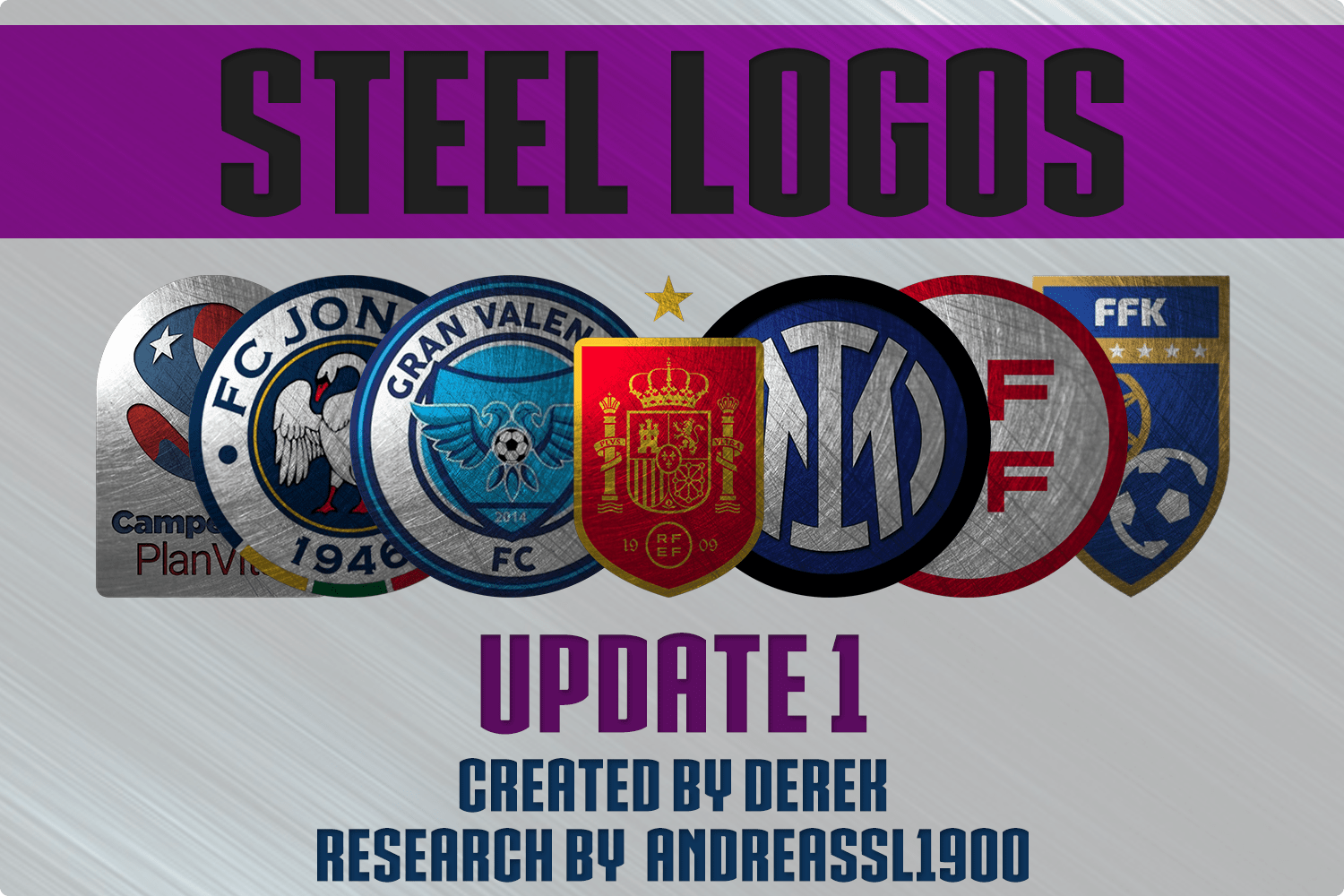 Steel Logos Megapack & Updates for Football Manager 2021 Over 69,400