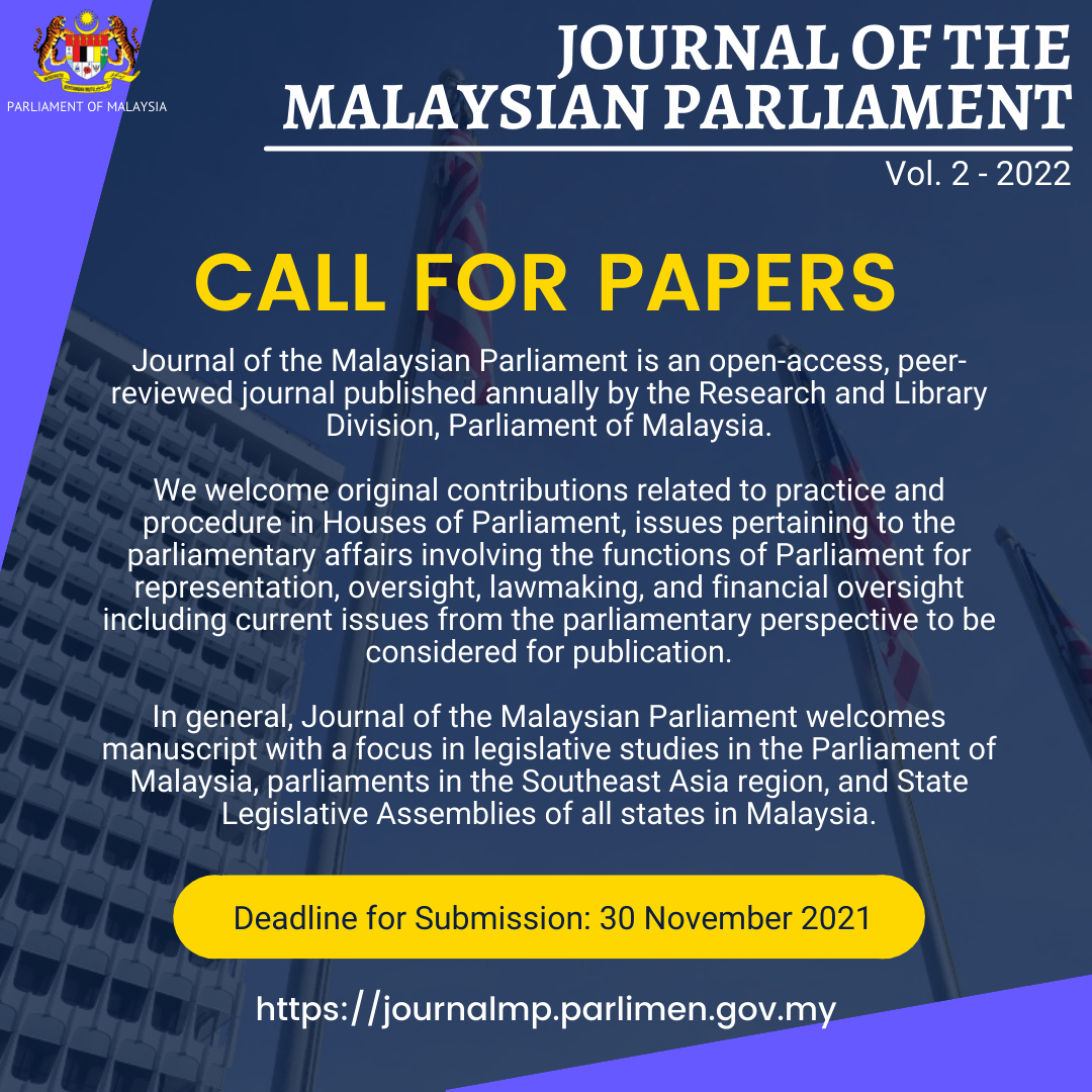 Journal of the Malaysian Parliament