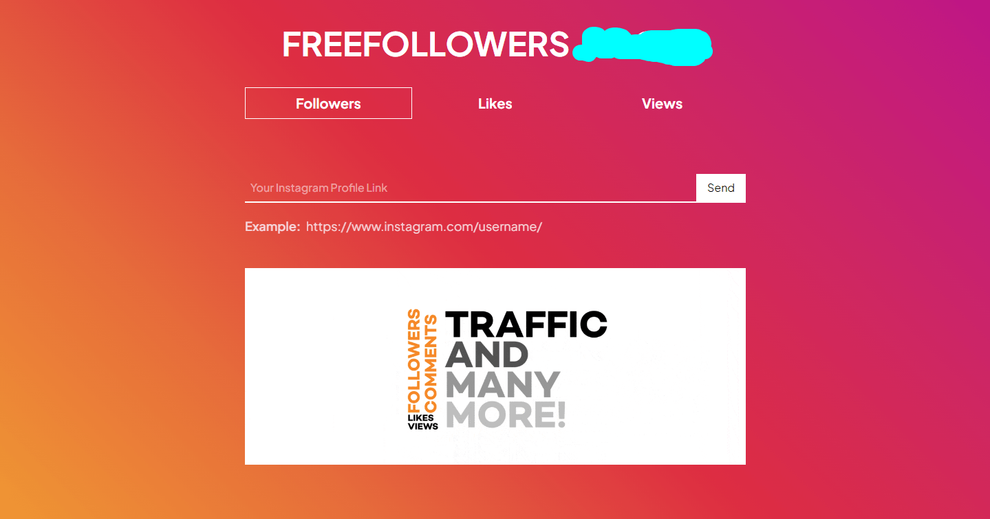 FREE INSTAGRAM FOLLOWERS / LIKES / VIEWS DAILY INSTANT Other