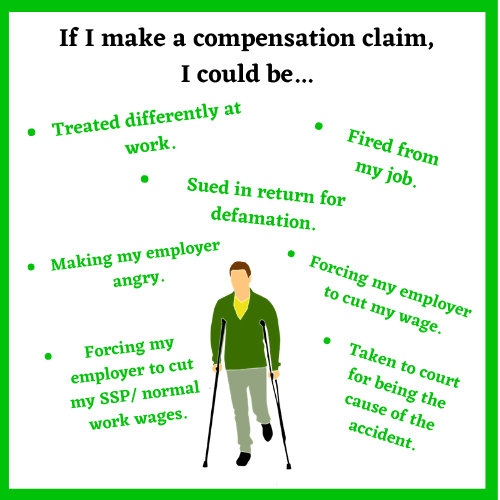 Can I get sacked if I make a work accident claim against my employer