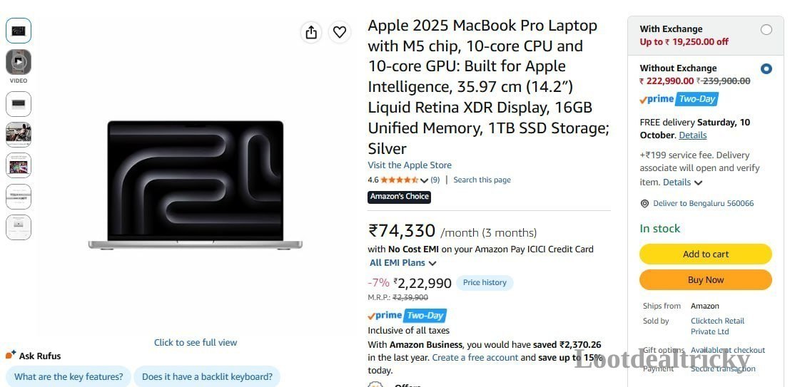 Apple 2025 Macbook – Just ₹218990 | Loot Lo Apple 2025 Macbook – Just ₹218990 | Loot Lo