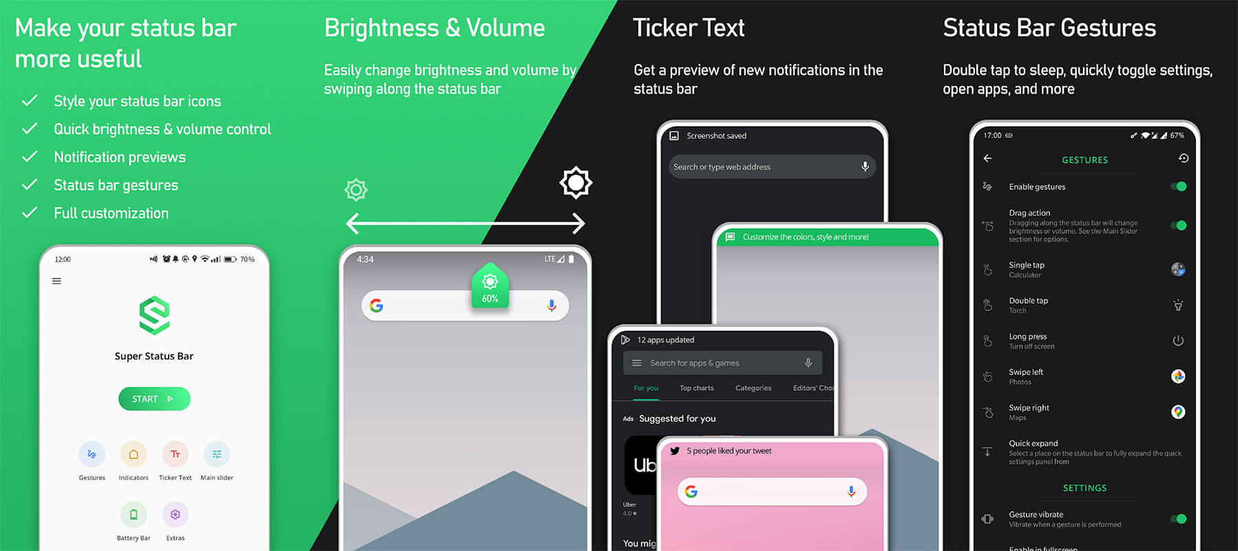 [APP][5.0+] Super Status Bar Ticker Text, … Android