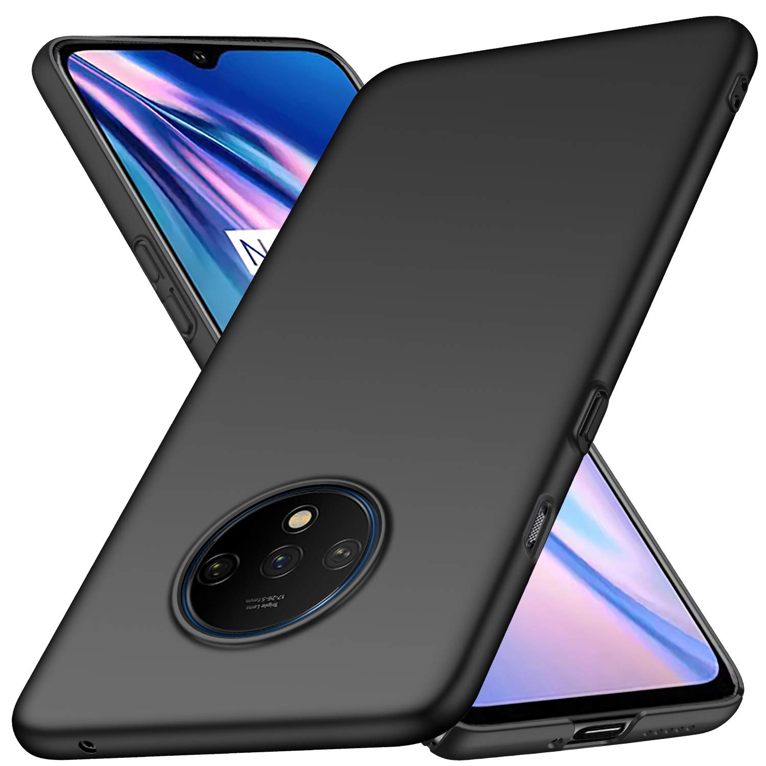 For OnePlus 7T Case Ultra Slim Hard Back Cover Matte Black eBay