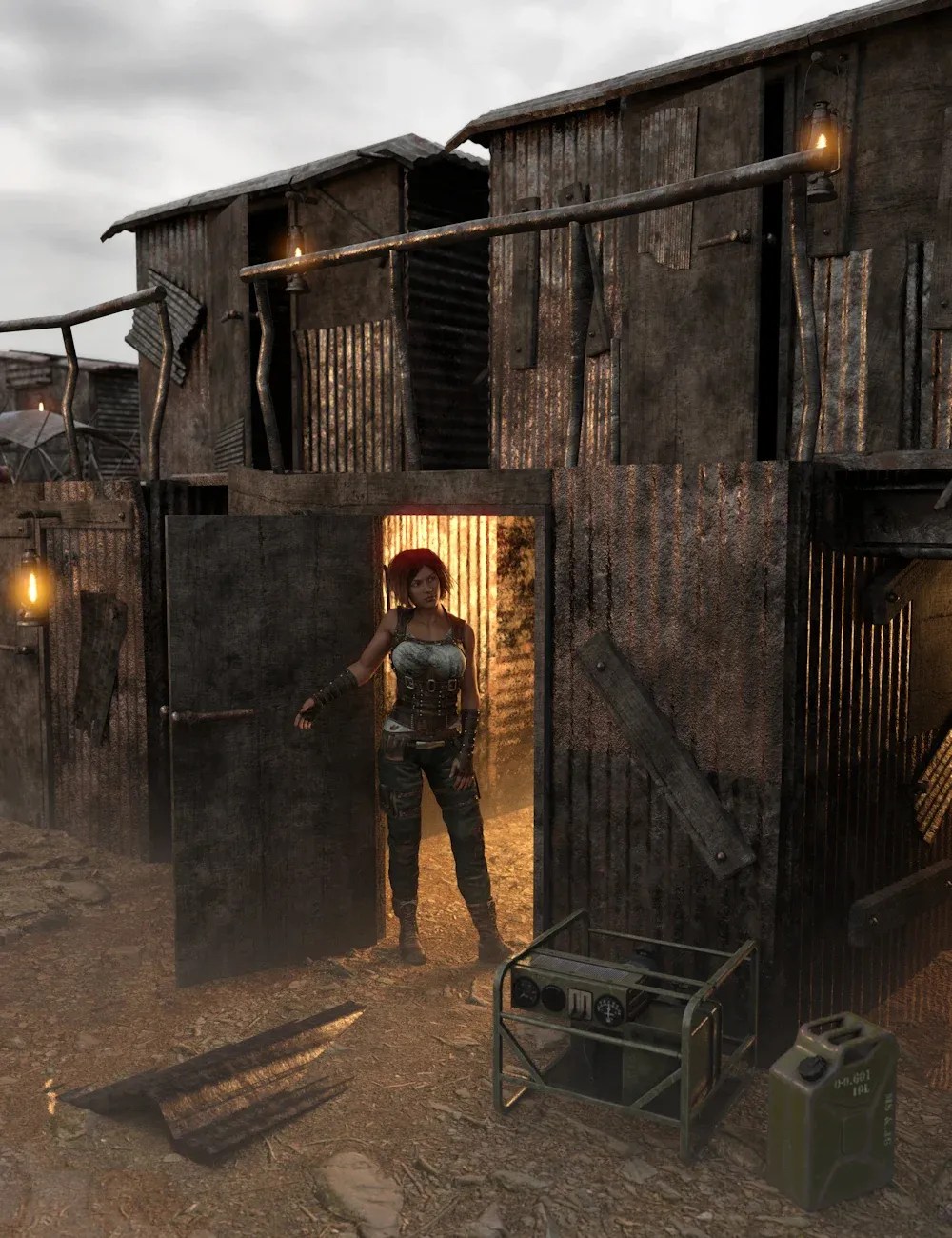 Post Apocalyptic Huts 2new 